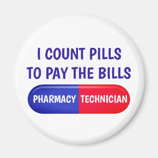 Ik tel pillen om de rekeningen te betalen magneet