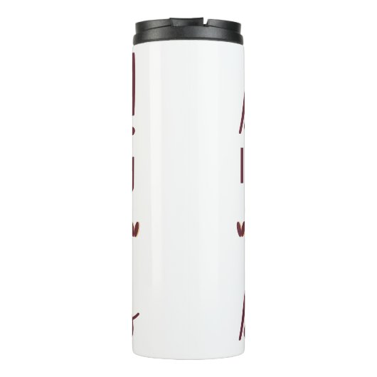 Ik tel steken thermosbeker (Achterkant)