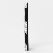 Ik telefoon 5 HOESJE SILVER BLACK EMBOSSED LOOK ON (Achterkant/links)