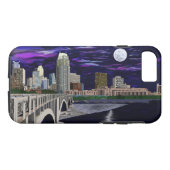 Ik telefoon 6/6 hard Hoesje met Minneapolis Skylin (Achterkant (Horizontaal))