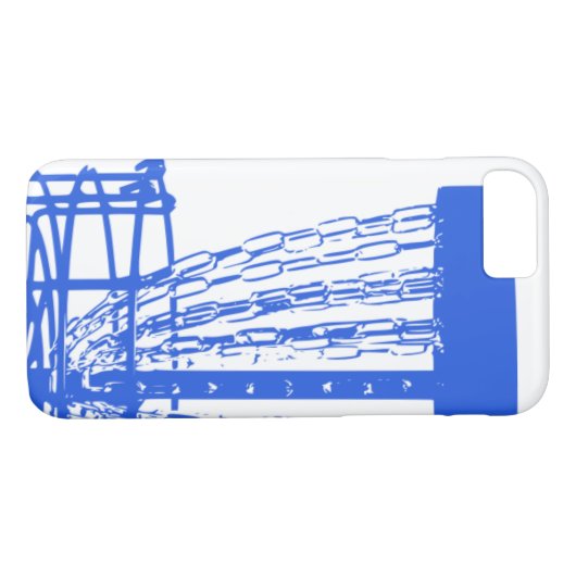 Ik telefoon een blauwe tas Case-Mate iPhone case (Achterkant (Horizontaal))