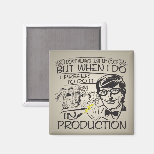 Ik test mijn code niet altijd magneet (Voorkant / Achterkant)