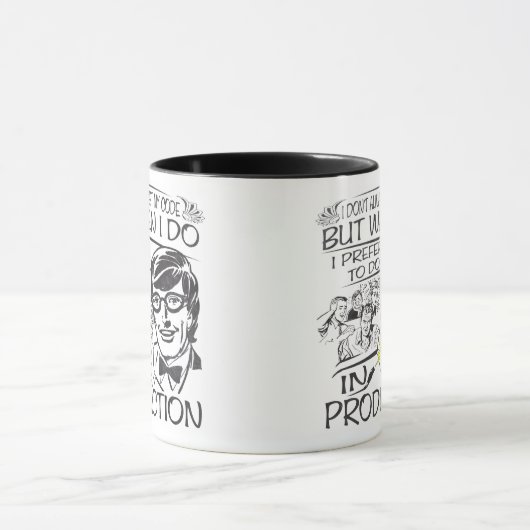 Ik test mijn code niet altijd mok (Midden)