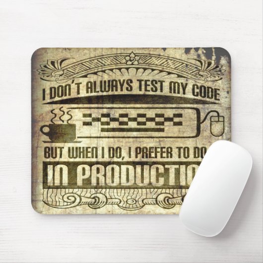 Ik test mijn code niet altijd muismat (Met muis)