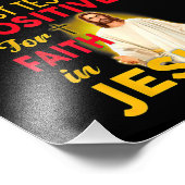 Ik testte alleen positief voor geloof in Jezus Foto Afdruk (Hoek)