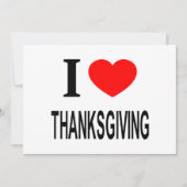IK ❤️ THANKSGIVING IK HOU VAN THANKSGIVING DAN IK  FEESTDAGENKAART (Voorkant)