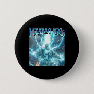 Ik Theekruik Npcs - Grappige Gaming Harde Skelet G Ronde Button 5,7 Cm