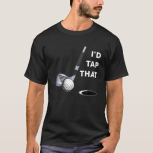 Ik tik op dat grappige golfbal T-shirt voor het go