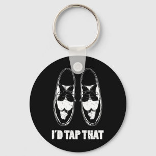 Ik tik op die dansschoenen sleutelhanger