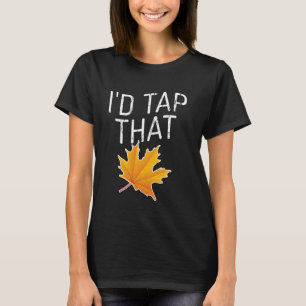 Ik tik op die esdoorn die de nationale esdoorn aft t-shirt