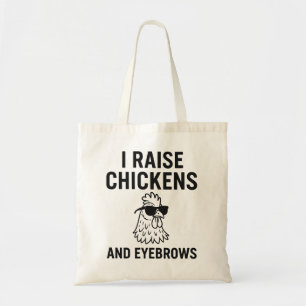 Ik til kippen en wenkbrauwen op Funny Boerderij Li Tote Bag