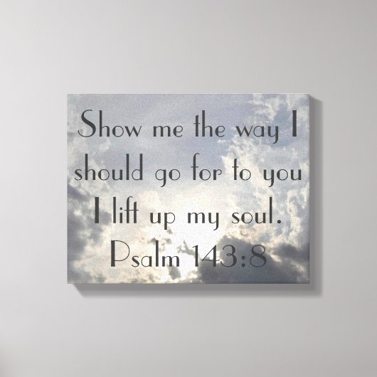 Ik til mijn in zielenbijbel gewikkelde doek op canvas afdruk (Voorkant)