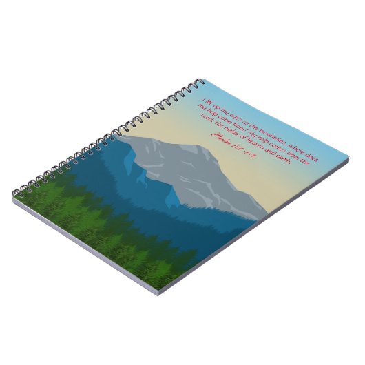 Ik til mijn ogen op naar de bergen notitieboek (Linkerzijde)