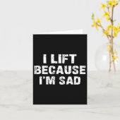 Ik til omdat ik verdrietig ben Gym Workout Gewicht Kaart (Gele Bloem)