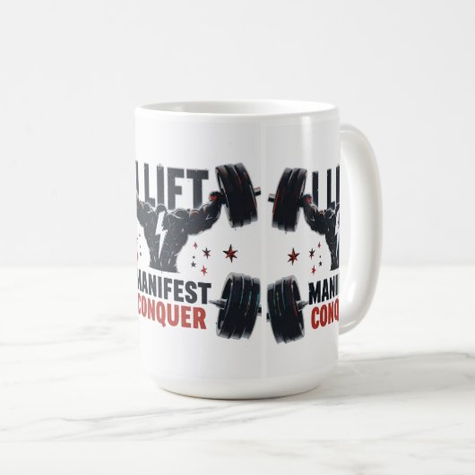 Ik til op, ik manifesteer, ik verover koffiemok (Voorkant rechts)