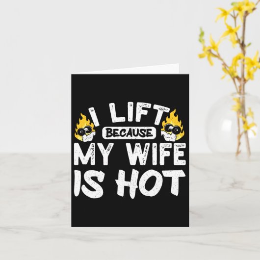 Ik til op omdat mijn vrouw heet is 5 kaart (Gele Bloem)