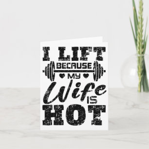 Ik til op omdat mijn vrouw heet is Shirt Funny Fit Kaart