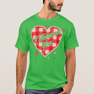 Ik tolereer je grappig Valentijnsdag Snoep hart PL T-shirt