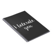 Ik tolereer je notitieboek (Rechterzijde)