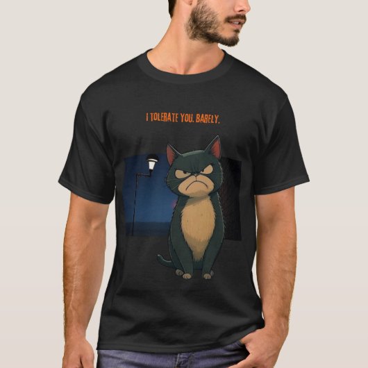 Ik tolereer jou. Naar het minimum T-shirt (Voorkant)