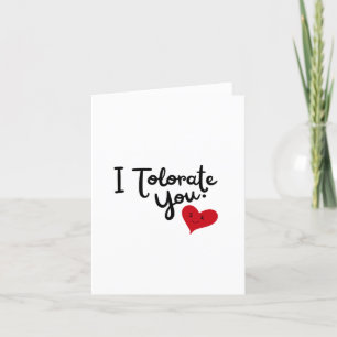 Ik Tolereer Jou Sarcastische Valentijnsdag Feestdagen Kaart