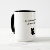 "Ik tolereer veel dingen...maar geen gluten" mok (Voorkant links)