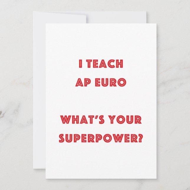 Ik toon AP Euro Wat is jouw Superpower? (Voorkant)