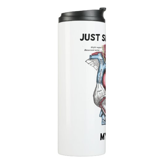 Ik toon je mijn hart anatomisch hart thermosbeker (Gedraaid links)