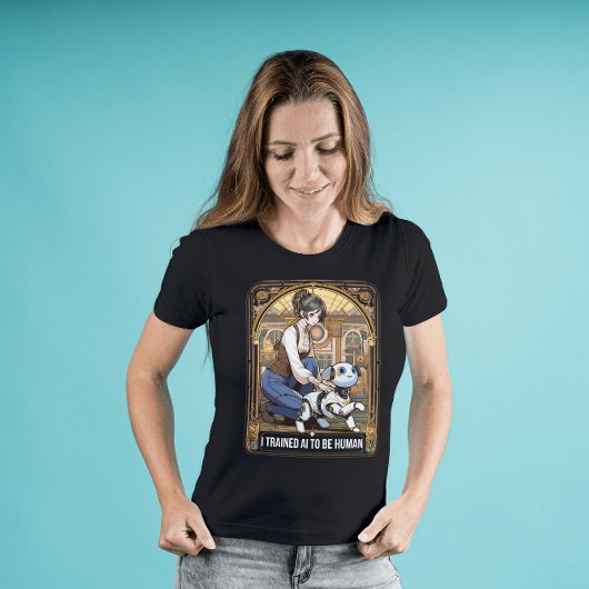 Ik train AI om mens te zijn T-shirt