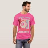 Ik train atleten Funny Snooker Trainer Billiard Co T-shirt (Voorkant volledig)