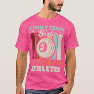 Ik train atleten Funny Snooker Trainer Billiard Co T-shirt