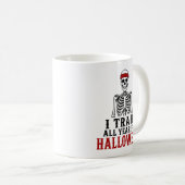 Ik Train Het Hele Jaar Grappig Halloween Cadeau Koffiemok (Voorkant rechts)