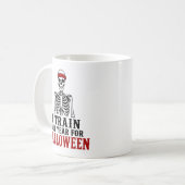 Ik Train Het Hele Jaar Grappig Halloween Cadeau Koffiemok (Voorkant links)