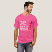 Ik train met een stel grappige Dummies Wing Chun W T-shirt (Voorkant volledig)