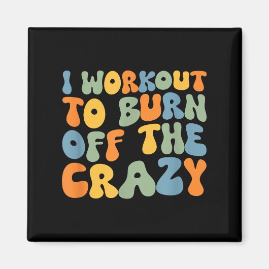 Ik train om de gekke grappige workout Moti af te b Magneet (Voorkant)