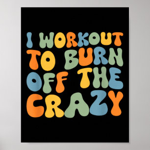 Ik train om de gekke grappige workout Moti af te b Poster