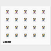 Ik train omdat ik lelijk ben Motiverend Ronde Sticker (Vel)