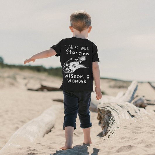 Ik TREAD met sterclan-droom-strijder katten T-shirt