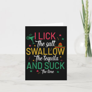 Ik trek de zoutslik in de Tequila Cinco de Mayo Kaart