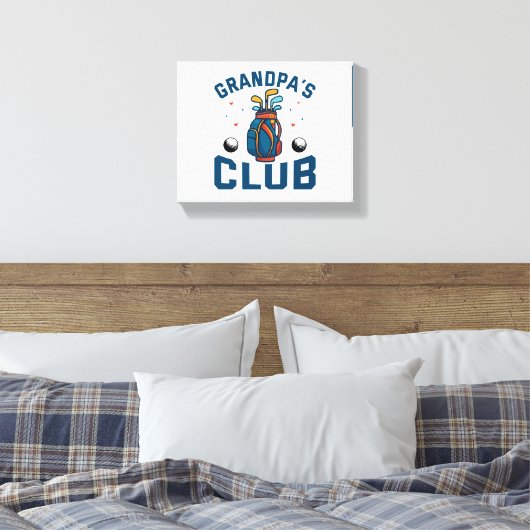 Ik trek die Golf aan Canvas Afdruk (Insitu (Slaapkamer))