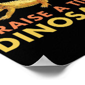 Ik trek een kleine dinosaur lizard reptielen op poster (Hoek)