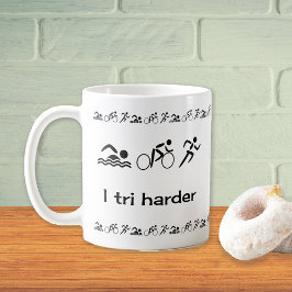 Ik trek harder plezier sporten mok