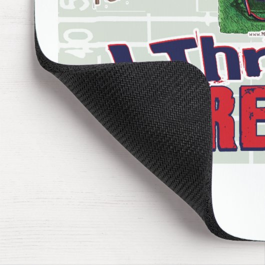 Ik trek in de Rode Zone. Mousepad Muismat (Hoek)