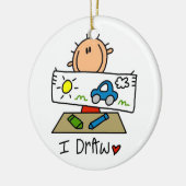 Ik trek keramisch ornament (Links)