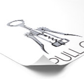 Ik trek Kurkentrekker uit Foto Afdruk (Hoek)