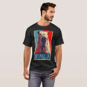 Ik trek Meme Cute capybara retro op T-shirt (Voorkant volledig)