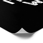 Ik trek met je grappige Glue Pun Dark BG Poster (Hoek)