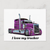 Ik trek mijn vrachtwagenchauffeur briefkaart (Voorkant)