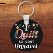 Ik trek om niet te ontrafelen sleutelhanger (Voorkant)