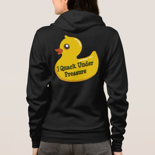 Ik trek onder druk terug Afbeelding Hoodie (Achterkant)